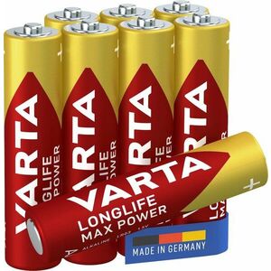 VARTA Longlife Max Power Alkáli elem AAA 5+3 db kép