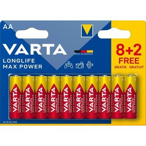 VARTA Longlife Max Power Alkáli elem AA 8+2 db kép