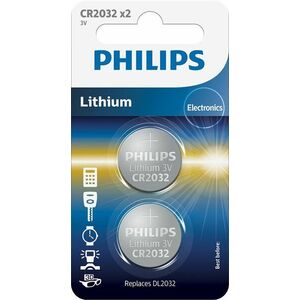 Philips CR2032P2 elem, 2 darabos csomag kép