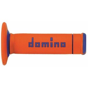 Domino gripy A190 offroad délka 123 + 120 mm, oranžovo-modré kép