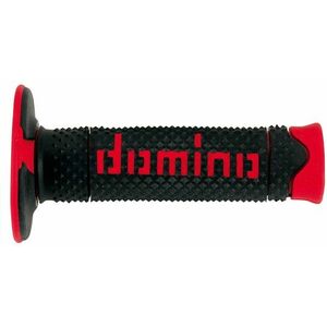 Domino gripy A260 offroad délka 120 mm, černo-červené kép