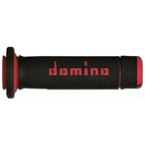 Domino gripy A180 ATV délka 118 + 125 mm, černo-červené kép