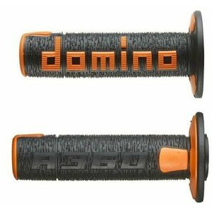 Domino gripy A360 offroad délka 120 mm, černo-oranžové kép