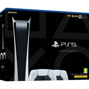 PlayStation 5 Digital Edition + 2x DualSense Wireless Controller kép