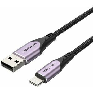 Vention MFi Lightning to USB Cable Purple 1m Aluminum Alloy Type kép