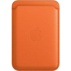 Apple iPhone MagSafe bőr pénztárca narancssárga színben kép
