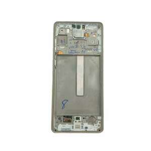 Samsung A736 Galaxy A73 5G gyári LCD+érintőpanel ezüst kerettel kép