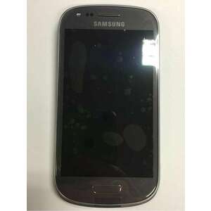 Samsung I8200 Galaxy S3 Mini VE szürke gyári LCD+érintőpanel kerettel kép
