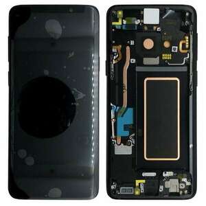 Samsung G965 Galaxy S9 Plus gyári LCD+érintőpanel fekete kerettel kép