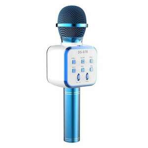 DS878 fém karaoke mikrofon, kiváló hangminőség, MicroSD kártya le... kép