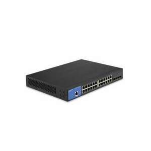 Linksys LGS328C 24x GbE LAN 4x SFP+ port L3 menedzselhető switch kép