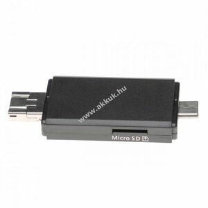 3 az 1-ben microSD/SD kártyaolvasó adapter USB, USB Micro-B, USB Typ C 3.1 - A készlet erejéig! kép