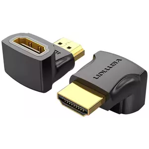 Adapter HDMI Adapter Vention AIOB0 90 Degree Male to Female (Black) kép