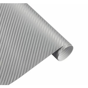 Karbon fólia, autófólia (127 x 15 cm) Ezüst kép