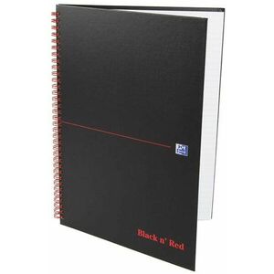 OXFORD Black n´ Red Notebook A4, vonalas - 70 lap kép