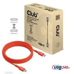 Club3D USB2 Type-C Bi-Directional USB-IF Certified Cable, Data 48... kép