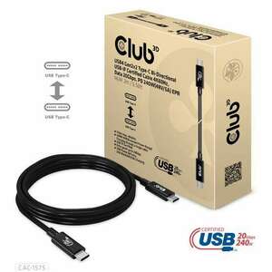 Club3D USB4 Gen2x2 Type-C Bi-Directional USB-IF Certified Cable 4... kép