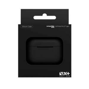 Next One Silicone Case for AirPods Pro 2nd Gen - Black kép