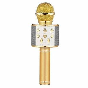 Tiessa karaoke mikrofon, vezeték nélküli, integrált hangszóró, bl... kép