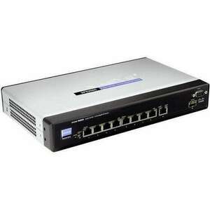 Cisco SPS208G-G5 10/100 Desktop switch 8 portos + 2 Gigabit Port kép