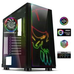 Spirit of Gamer Számítógépház - GHOST ONE RGB (fekete, ablakos, 2... kép