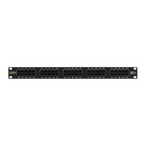 Nikomax patch panel 50 port 1U 19" fekete (NMC-RP50UC3-1U-BK) kép