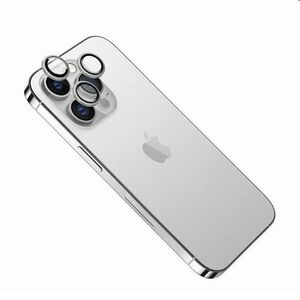FIXED Védőüveg fényképezőgép objektívekhez Apple iPhone 15 Pro/15 Pro Max számára, ezüst kép