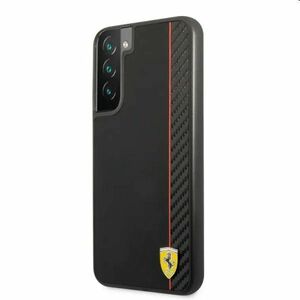 Tok Ferrari Smooth and Carbon Effect for Samsung Galaxy S22 Plus, fekete kép