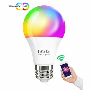 Nous Smart WIFI Bulb RGB E27 P3 kép
