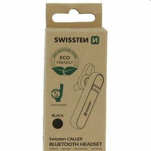 Swissten Bluetooth Fejhallgató caller, fekete kép