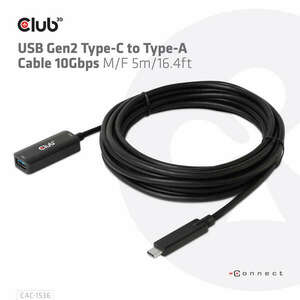 CLUB3D CAC-1536 USB kábel 5 M USB4 Gen 3x2 USB C USB A kép