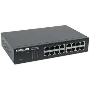 Intellinet 561068 Switch L2 Gigabit Ethernet (10/100/1000) 1U Fekete kép