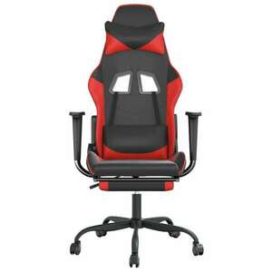 vidaXL masszásfunkciós Gamer szék - fekete-piros kép