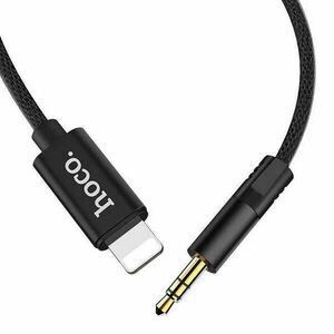 HOCO kábel audio AUX Jack 3, 5mm hogy Lightninng 8-tűs UPA13 fekete kép