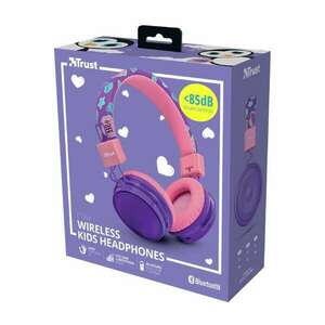 Trust Comi Bluetooth fejhallgató gyerekeknek lila (23608) (tr23608) kép