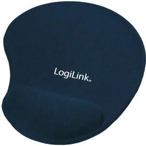 LogiLink Egérpad, géles csuklótámasszal, kék (ID0027B) kép