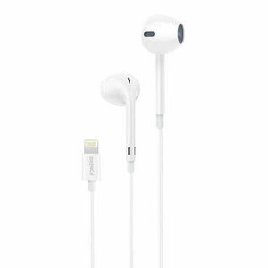 Foneng T28 Wired Earphones, Lightning, with remote Control (White) kép