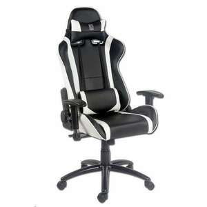 LC Power LC-GC-2 gaming szék fekete-fehér kép
