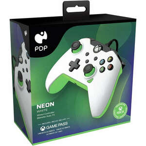 PDP Wired Controller Neon White & Green (Compatible with Xbox One... kép