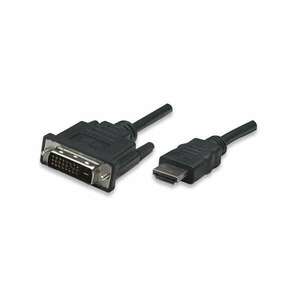 Manhattan Kábel - HDMI to DVI ( 3m; HDMI 19 pin - DVI-D Dual Link... kép
