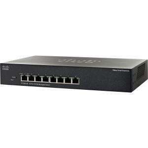 Cisco SF302-08 8 LAN 10/100Mbps, 1 miniGBIC menedzselhető rack switch kép