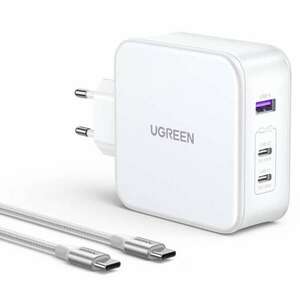 Ugreen USB-A / 2x USB-C Hálózati töltő - Fehér kép