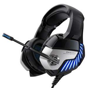 Onikuma K5 Pro Gaming Fejhallgató, Fekete-Kék kép