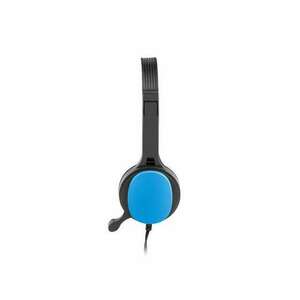 uGo USL-1221 fekete-kék mikrofonos fejhallgató kép