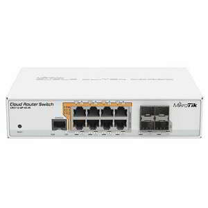 MikroTik CRS112-8P-4S-IN L5 PoE Gigabit Cloud Switch - Fehér kép