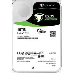 Seagate 16TB Exos X18 SATA3 3.5" Szerver HDD kép