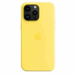 Apple iPhone 14 Pro Max Silicone Case with MagSafe - Canary Yello... kép