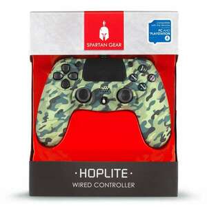 Spartan Gear - Hoplite Wired Controller Green Camo (PS4) kép