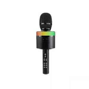 S-088 Fekete Vezeték Nélküli Mikrofon LED Fényű Karaoke Rögzítő M... kép