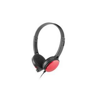 uGo USL-1222 fekete-piros mikrofonos fejhallgató kép